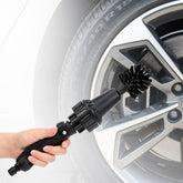 Water-driven rotary cleaning brush for car washing