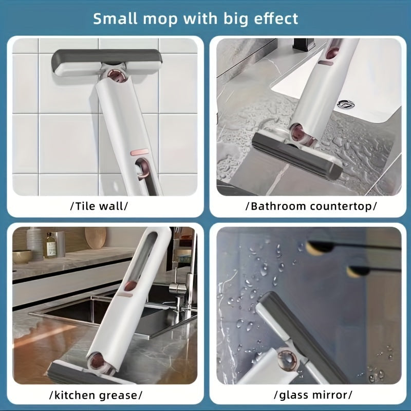 Portable Self-Squeeze Mini Mop – Multifunction Cleaner