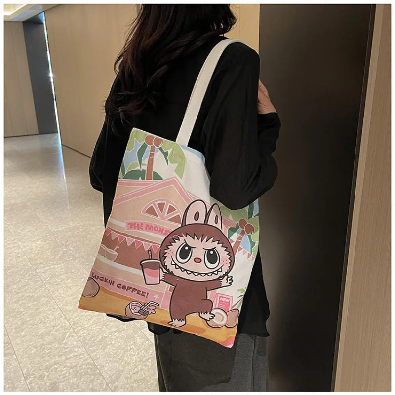 Canvas Bag Large Capacity Versatile For Student