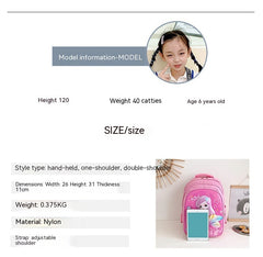 Cartoon Breathable Burden-reducing Children's Backpack